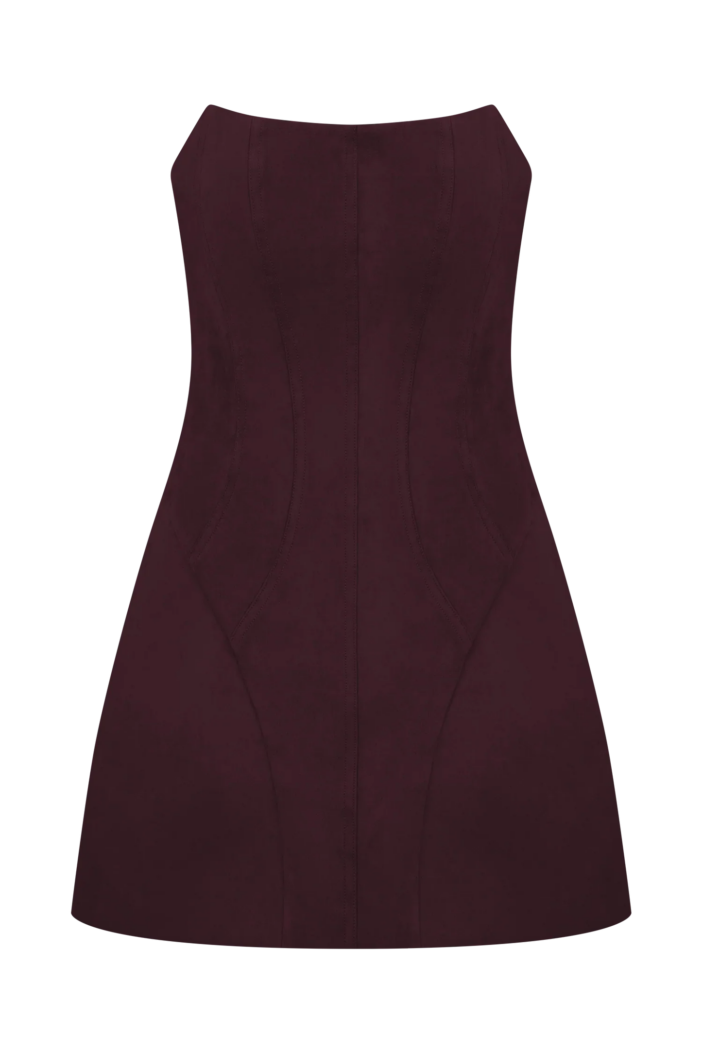 Andy Faux Suede Mini Dress Wine