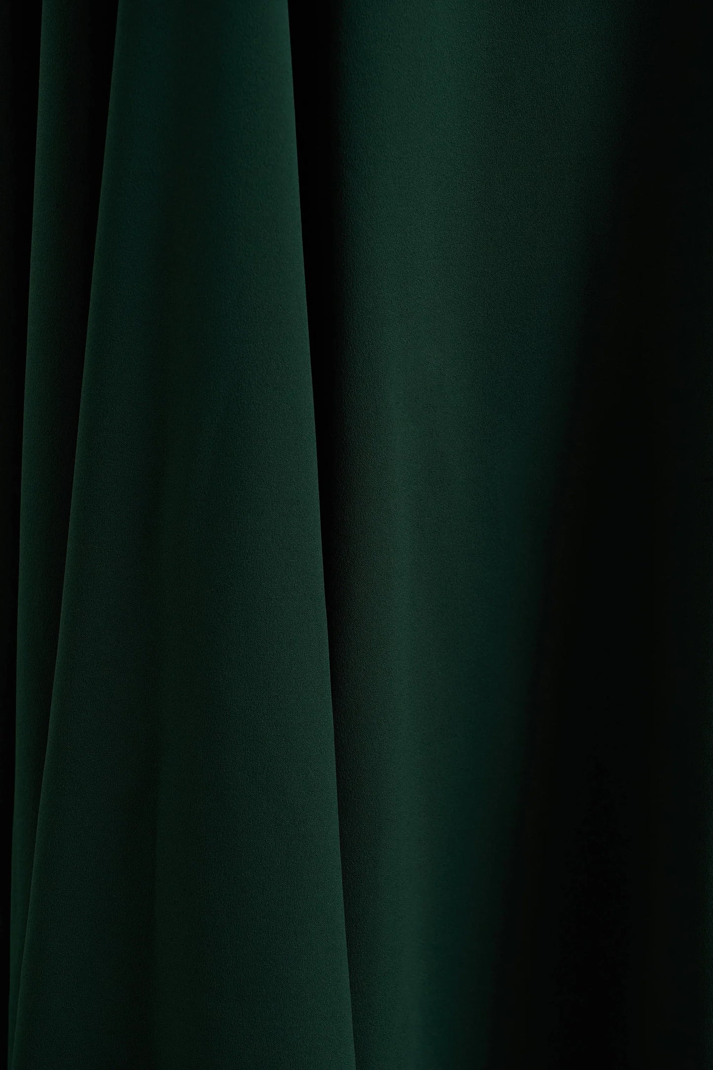 Alea Dark Green High Neck Short Sleeve Maxi Dress