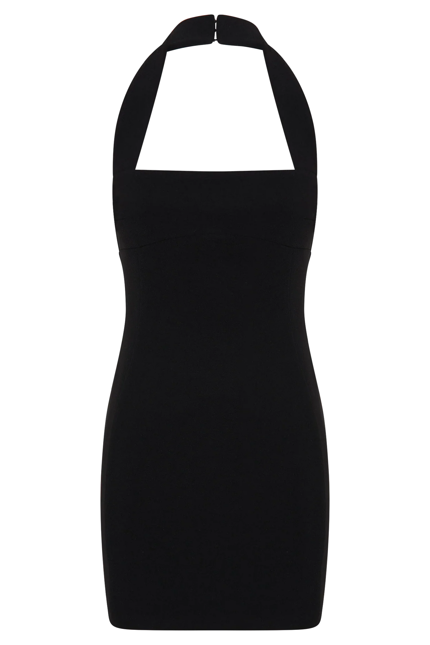 Amelita Suiting Halter Mini Dress Black