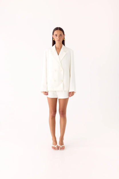 Asher Suiting Blazer White