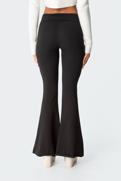 Naomi Foldover Flared Leggings