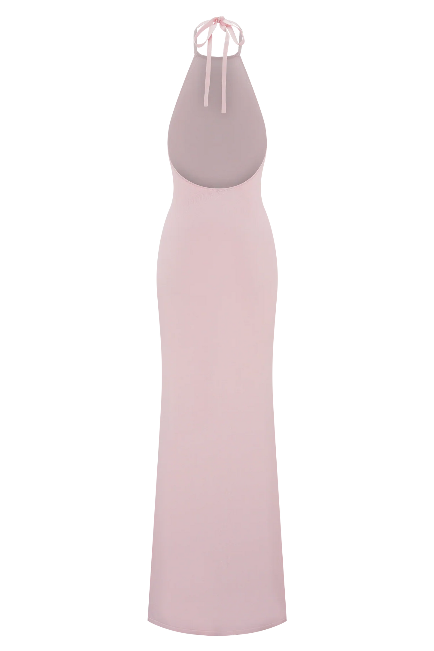 Brock Knit Halter Maxi Dress Baby Pink