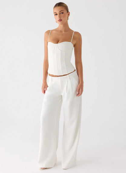 Ania Corset Top Ivory