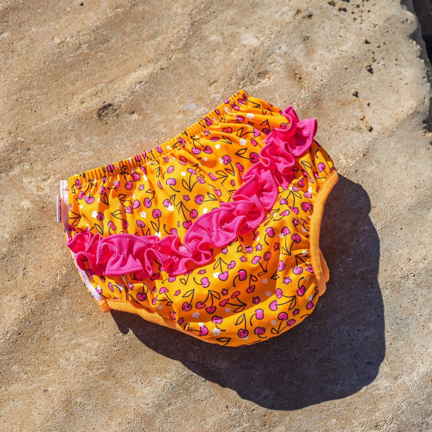 Eco Ruffle Snap Swim Diaper - Swim Safety