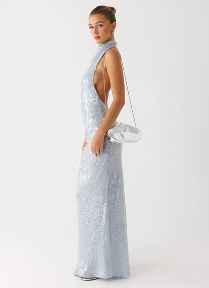 Aveline Clutch Bag Silver