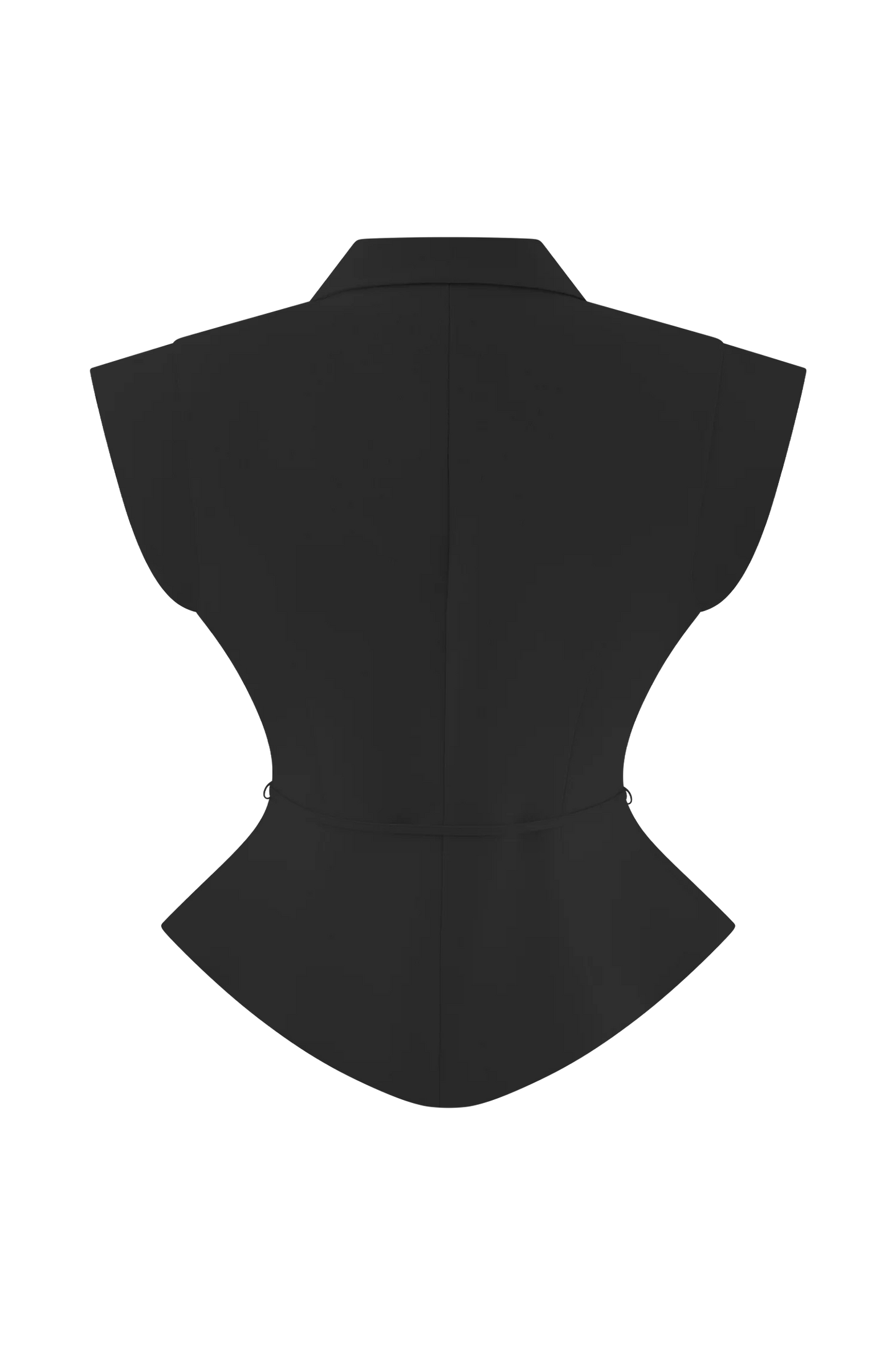 Andina Shortsleeve Linen Top Black