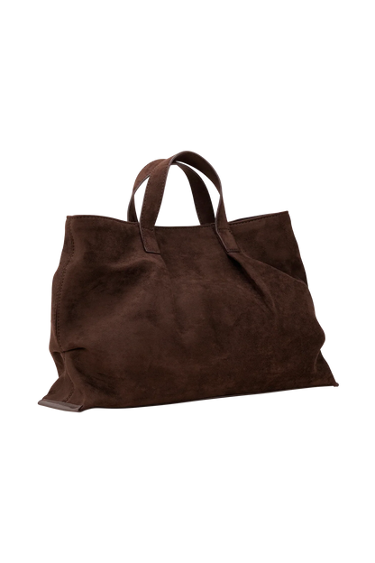Baylor Faux Suede Bag Chocolate