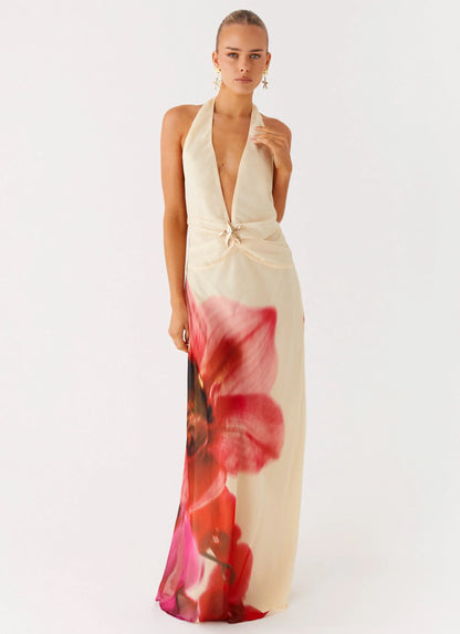 Belivia Maxi Dress Yellow Bloom