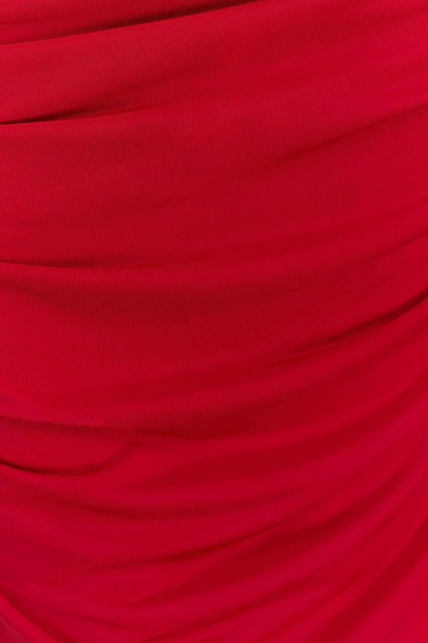 Amandine Ruched Slinky Maxi Dress Ruby