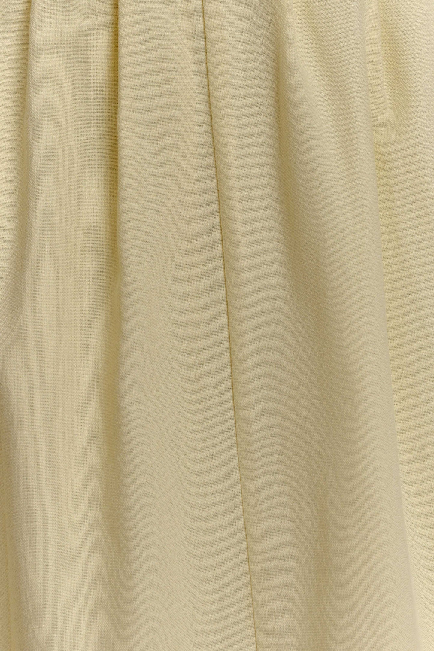 Aysha Buttoned Linen Midi Dress Lemon