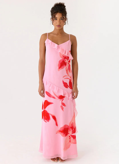 Ayesha Maxi Dress Pink Petal