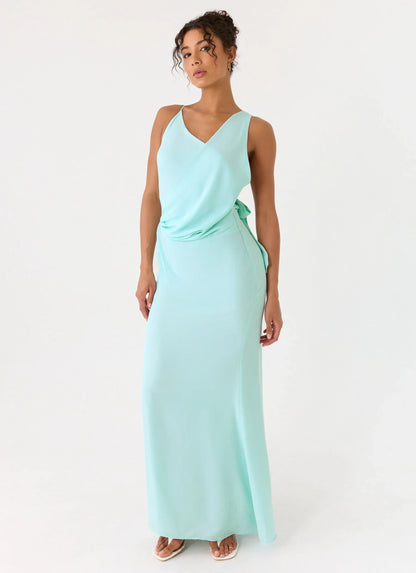 Analia Maxi Dress Aqua