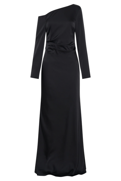Avery Long Sleeve Maxi Dress Black