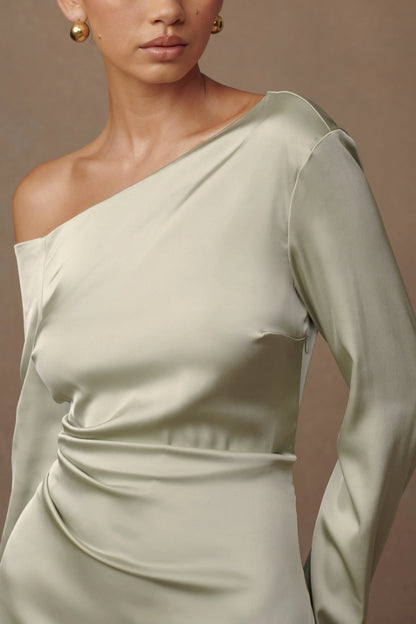 Avery Long Sleeve Maxi Dress Sage