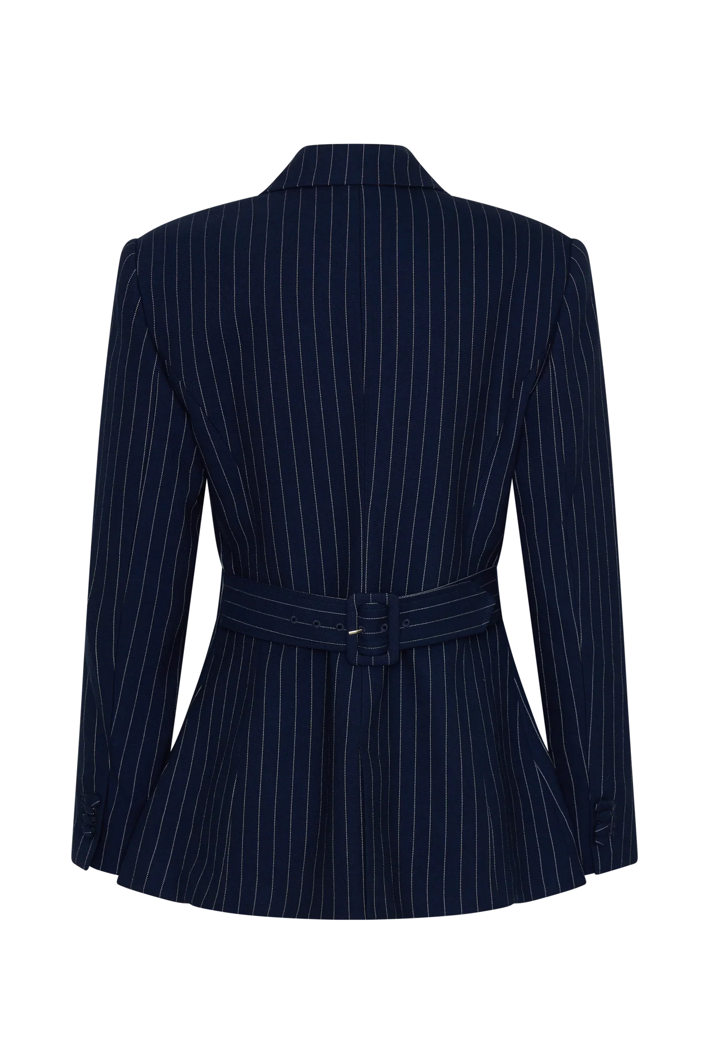 Bellamy Cinched Blazer Navy Pinstripe