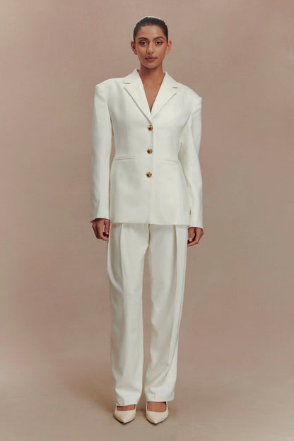 Bellamy Cinched Blazer Ivory