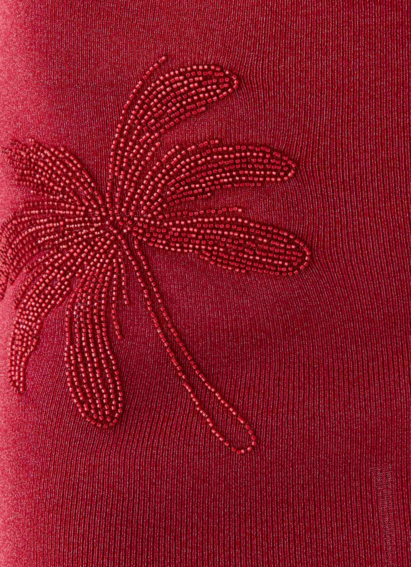 Annalise Beaded Mini Dress Wine