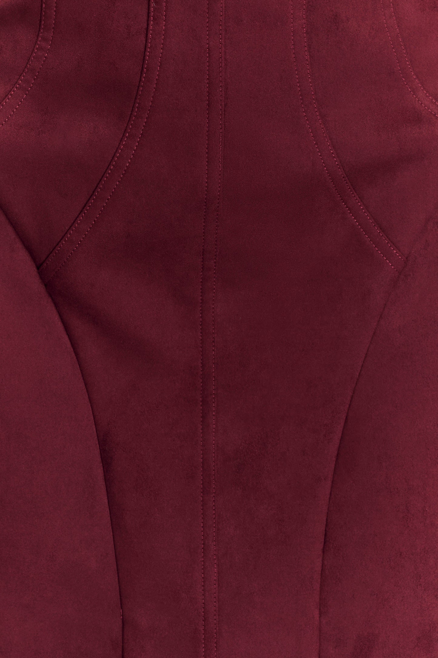 Andy Faux Suede Mini Dress Wine