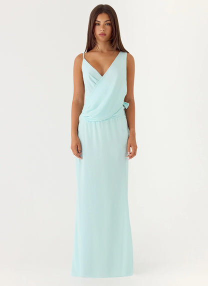 Analia Maxi Dress Aqua