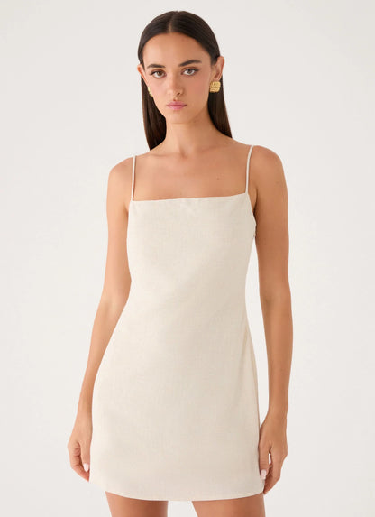 Bailee Mini Dress - Oatmeal