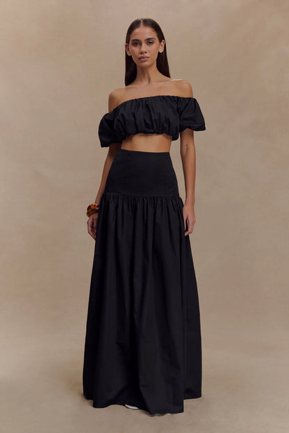 Autumn Maxi Skirt Black