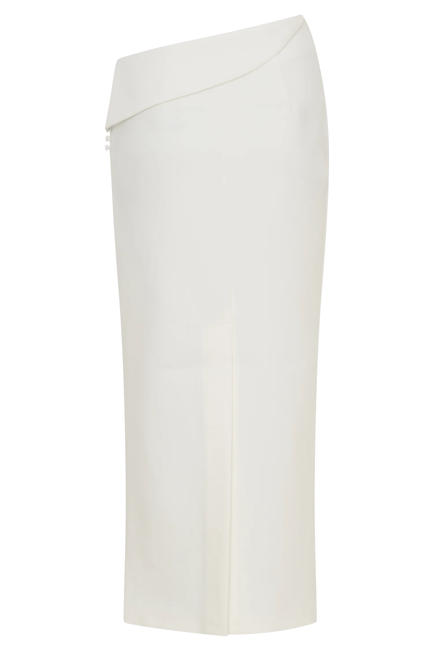 Astrid Suiting Midi Skirt White