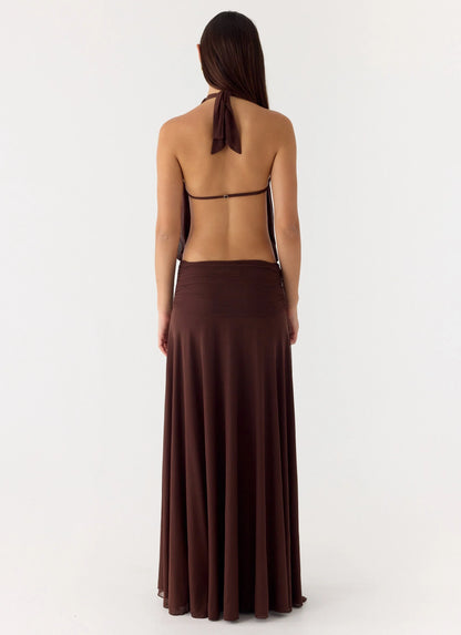 All This Aura Maxi Dress - Chocolate