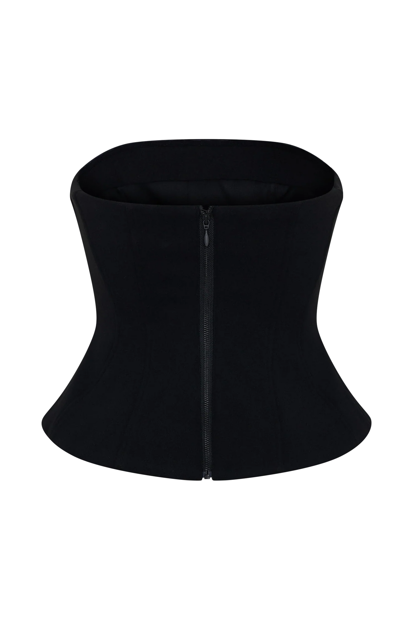 Arla Button Up Corset Top Black