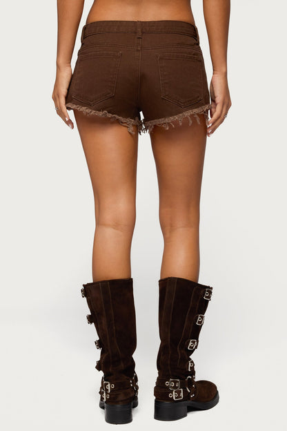 Josefina Low Rise Denim Shorts