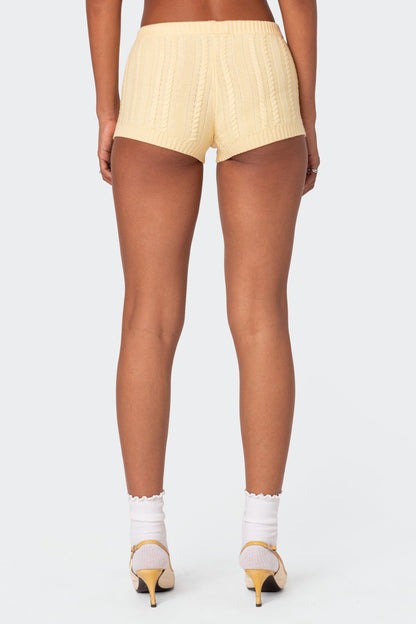 Raegan Cable Knit Shorts
