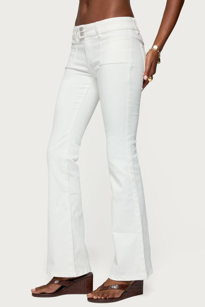 Mattea Low Rise Flared Jeans