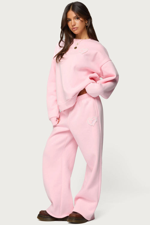 Love Edikted Wide Leg Sweatpants