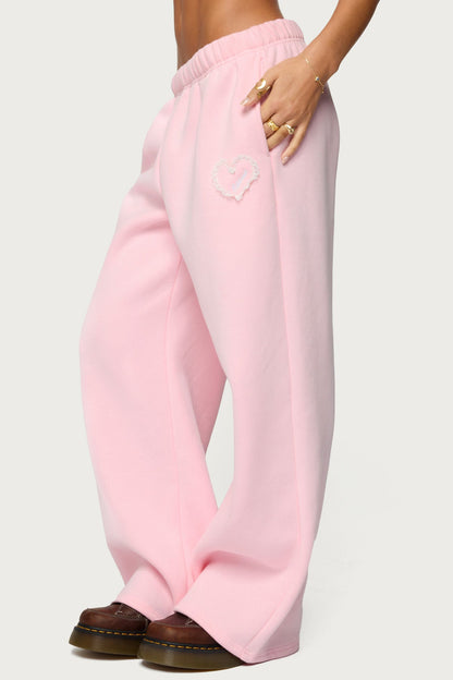 Love Edikted Wide Leg Sweatpants