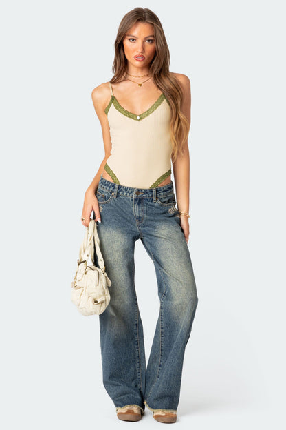 Doll House Washed Low Rise Baggy Jeans