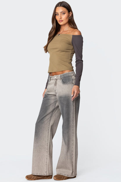 Joe Washed Low Rise Baggy Jeans