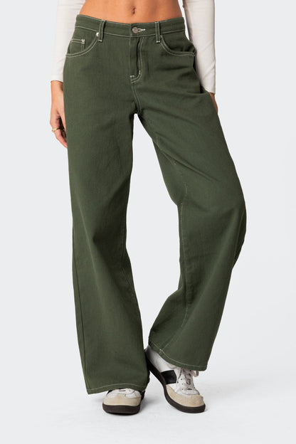 Brenda Low Rise Baggy Carpenter Jeans