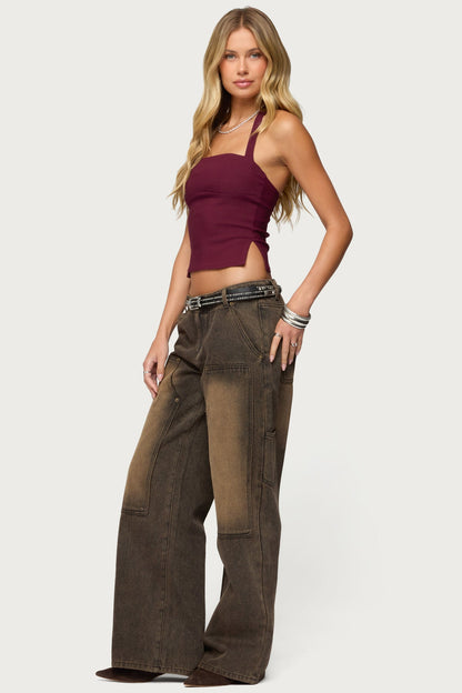 Ayla Low Rise Baggy Carpenter Jeans