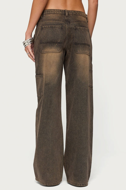 Ayla Low Rise Baggy Carpenter Jeans
