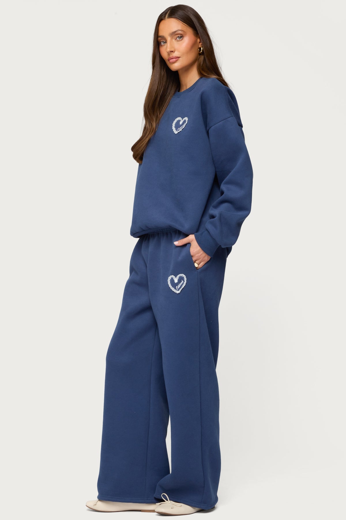 Love Edikted Wide Leg Sweatpants