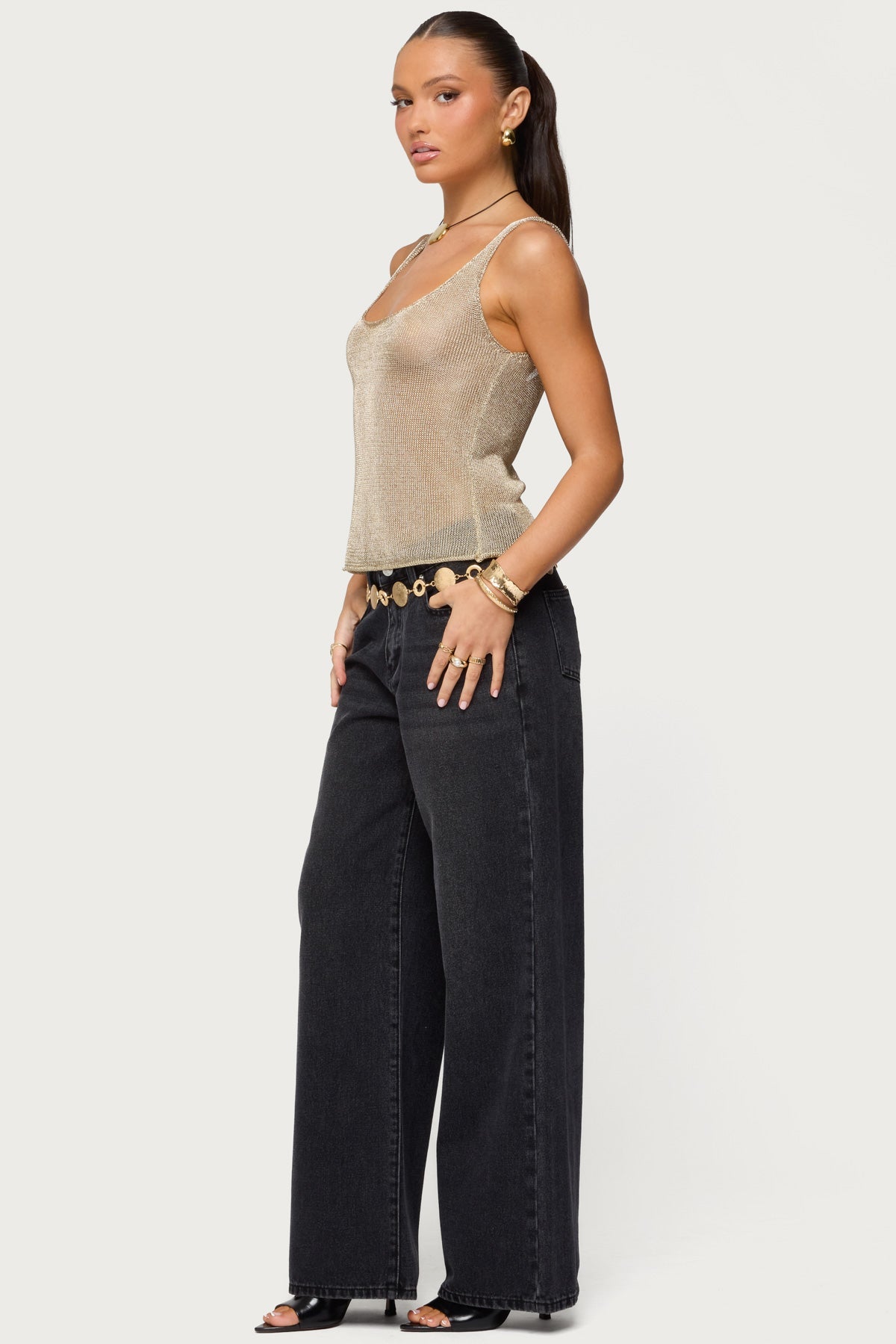 Ery Mid Rise Baggy Jeans