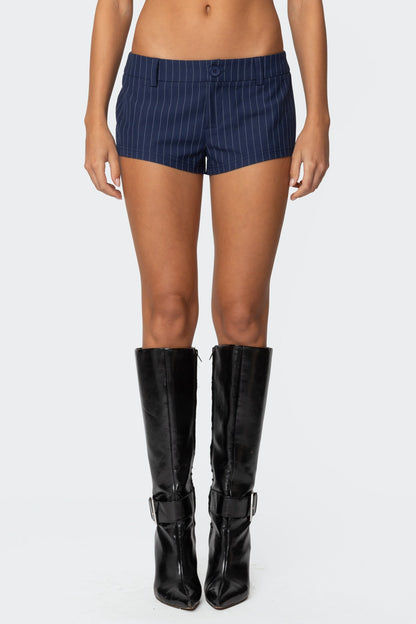 Harrison Pinstripe Micro Shorts