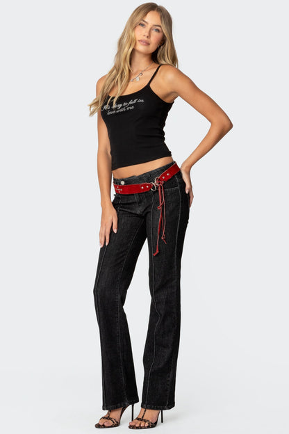 Avril Low Rise Bootcut Jeans