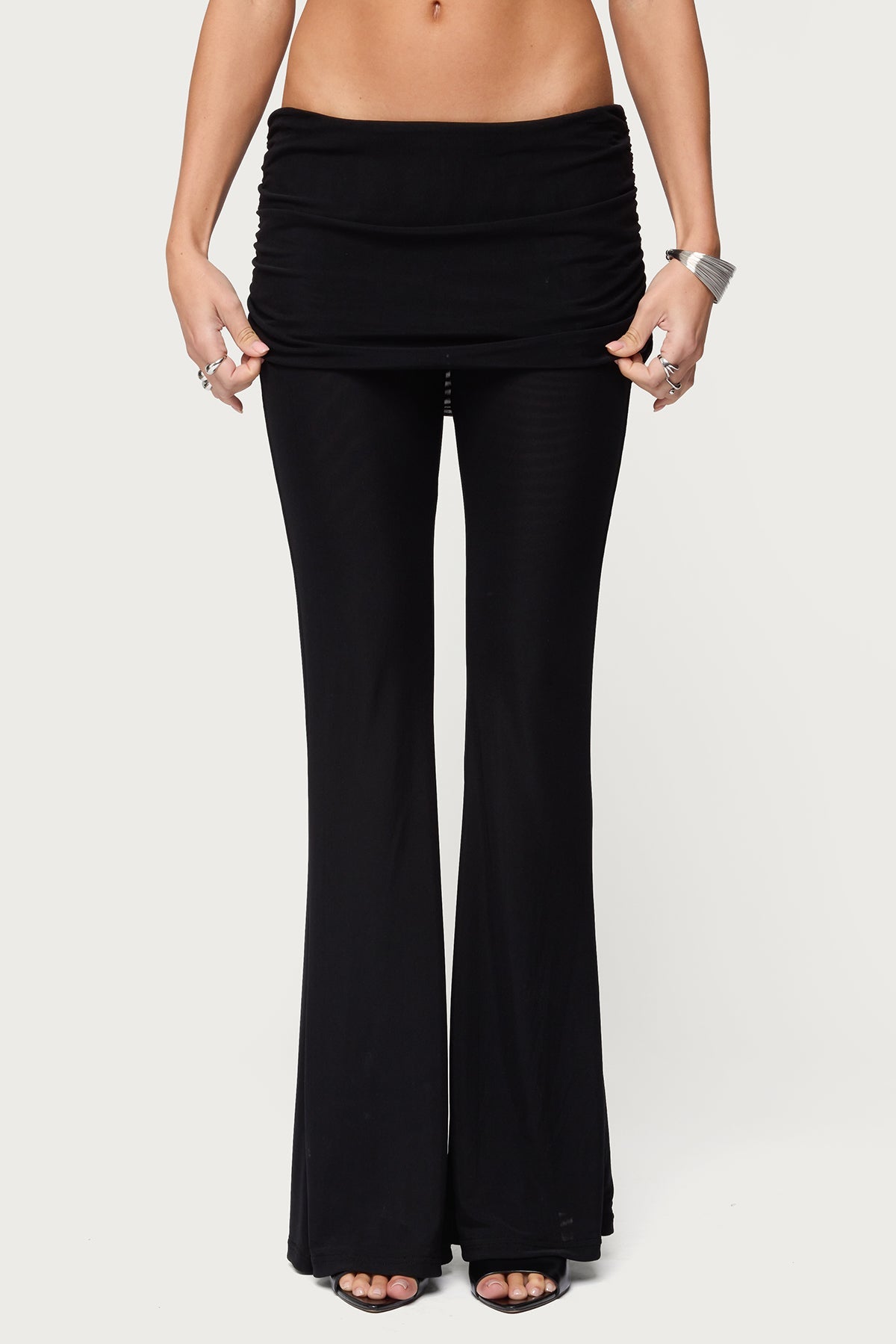 Halli Foldover Mini Skirt Pants