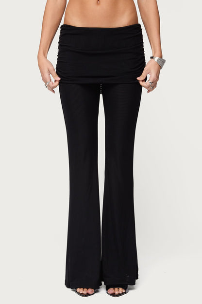 Halli Foldover Mini Skirt Pants