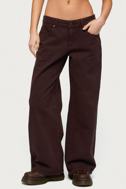 Petite Roman Low Rise Baggy Jeans