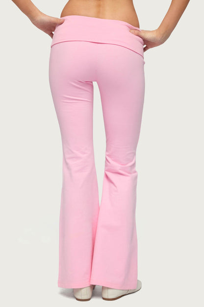 Petite Naomi Foldover Flared Leggings