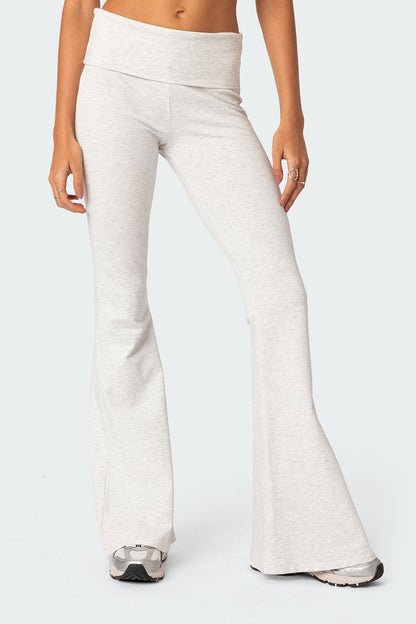 Naomi Foldover Flared Leggings