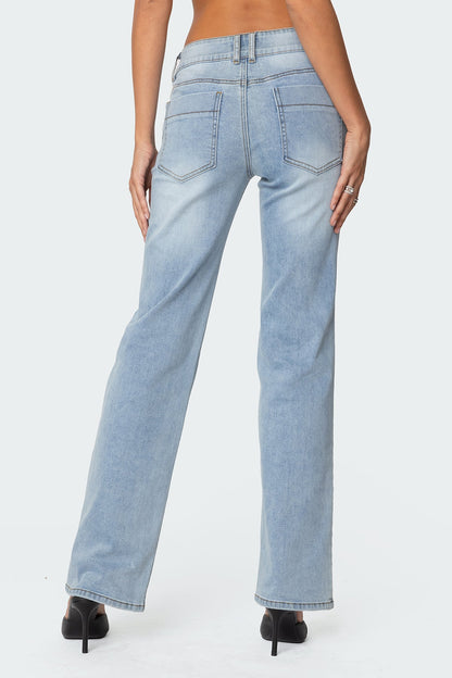 Avril Low Rise Bootcut Jeans