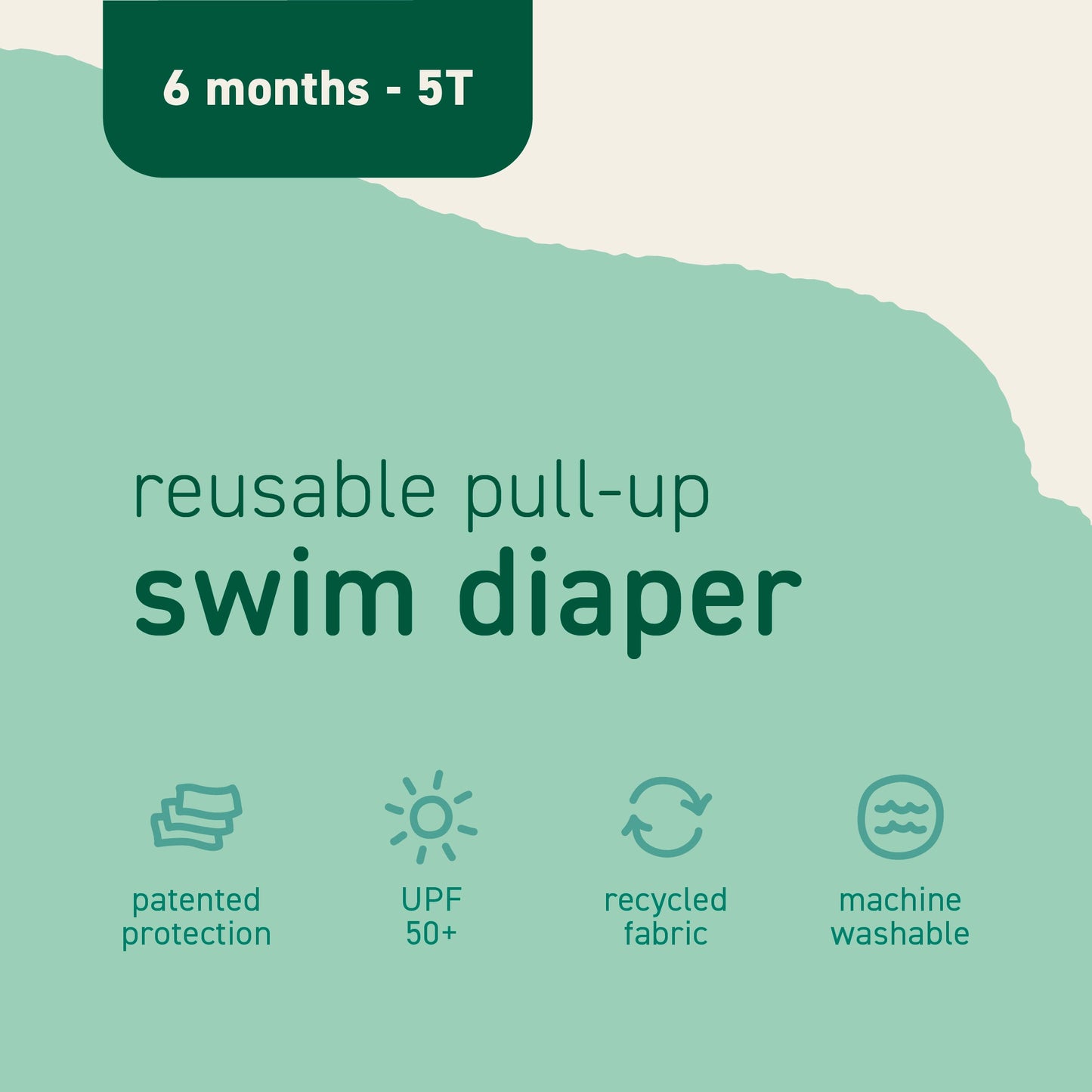 Eco Pull-Up Swim Diaper - Solids