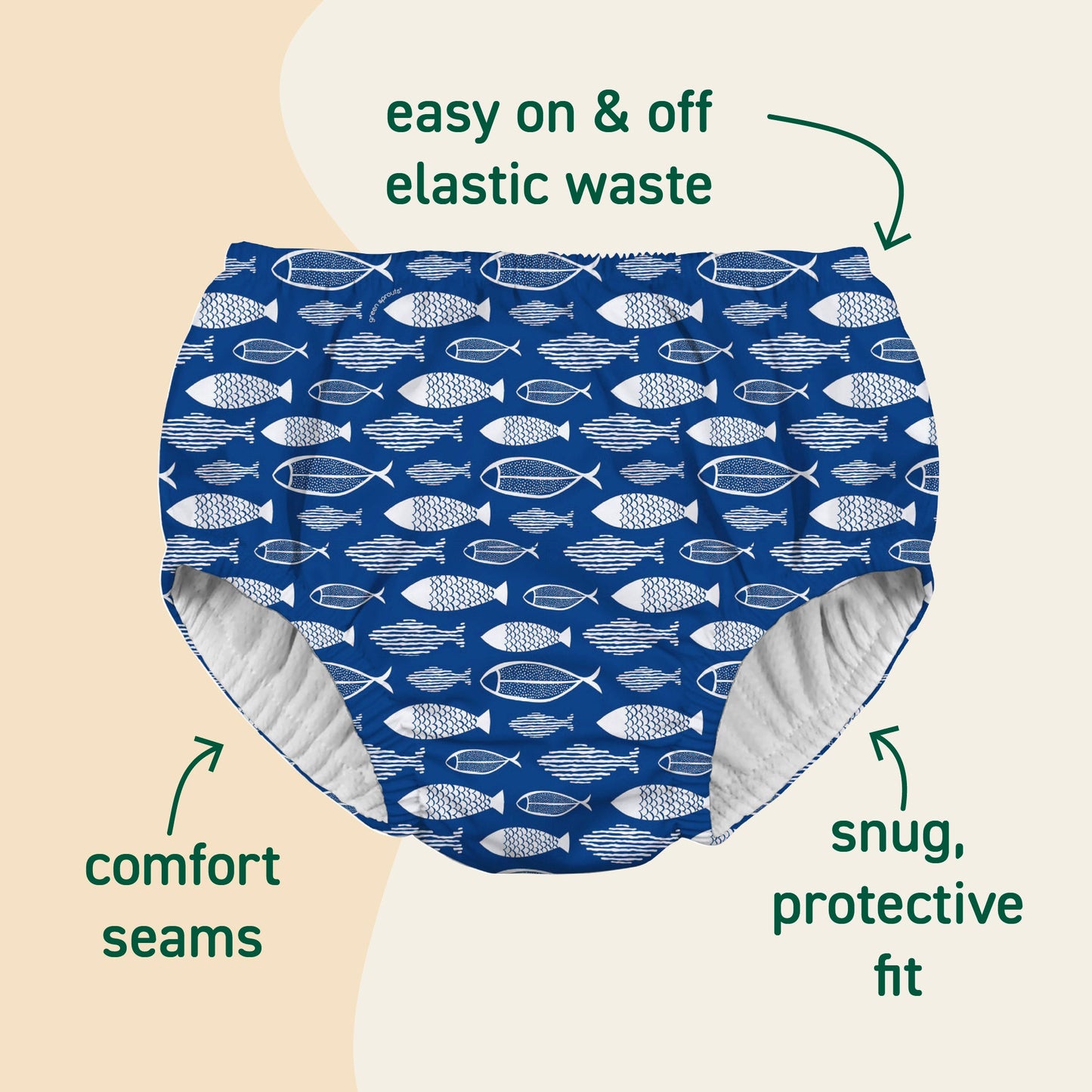 Eco Pull-Up Swim Diaper - Solids